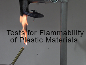 What is the UL 94 test for flammability of plastic materials?